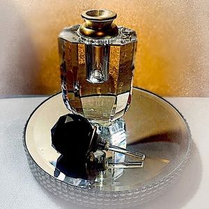 Vintage Style perfume bottle. New never used. Pedestal listed in closet …